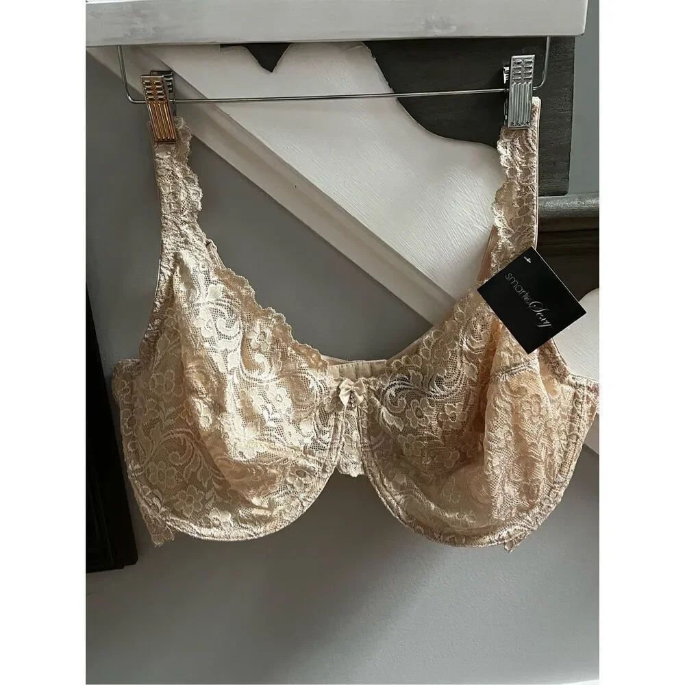 Smart & Sexy Full Coverage Unlined Lace Bra sz 42DDD NWT Women Owned